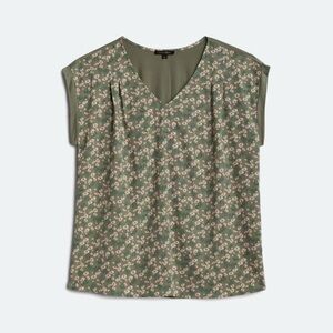 Papermoon Ellie Mixed Material Button Back Top Medium